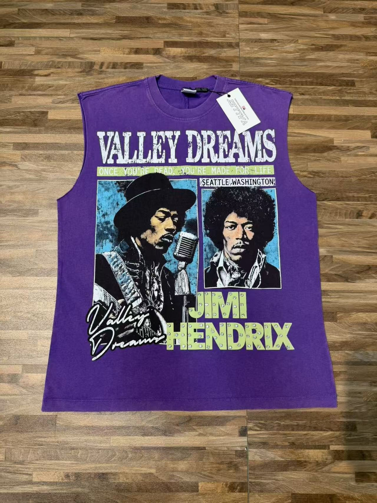 SAINT Washed Rock Graphic Sleeveless T-Shirt