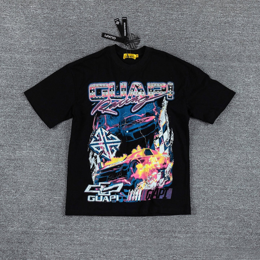 GUAPI Racing Geometric Short-Sleeve T-Shirt