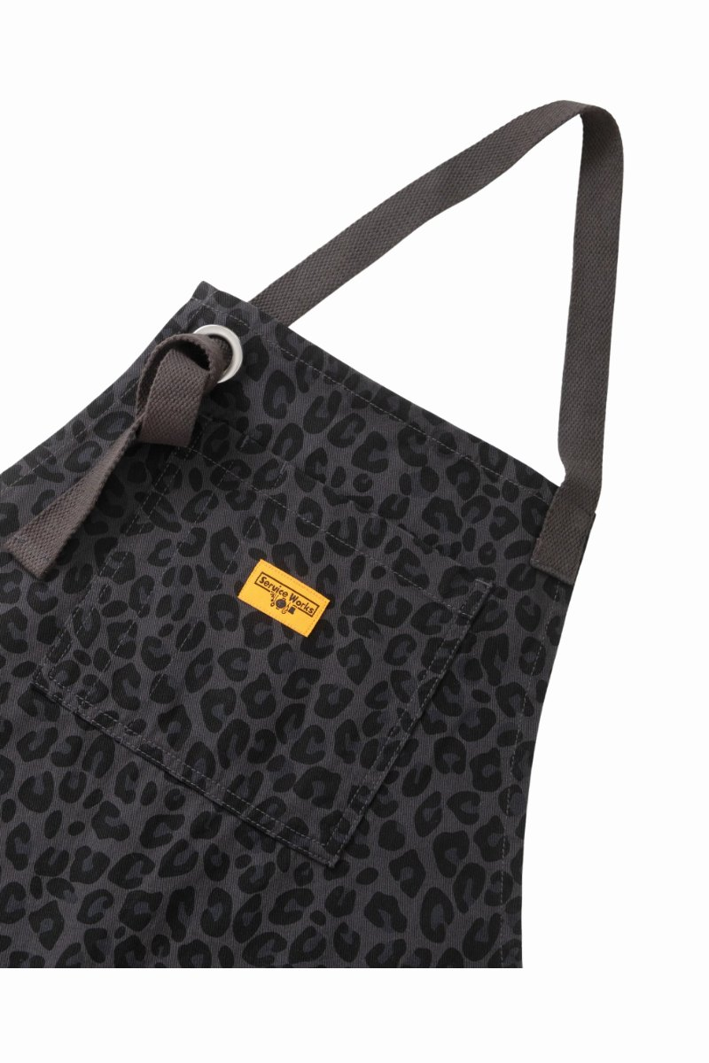 SERVICE WORKS PATTERNED APRON Black Leopard