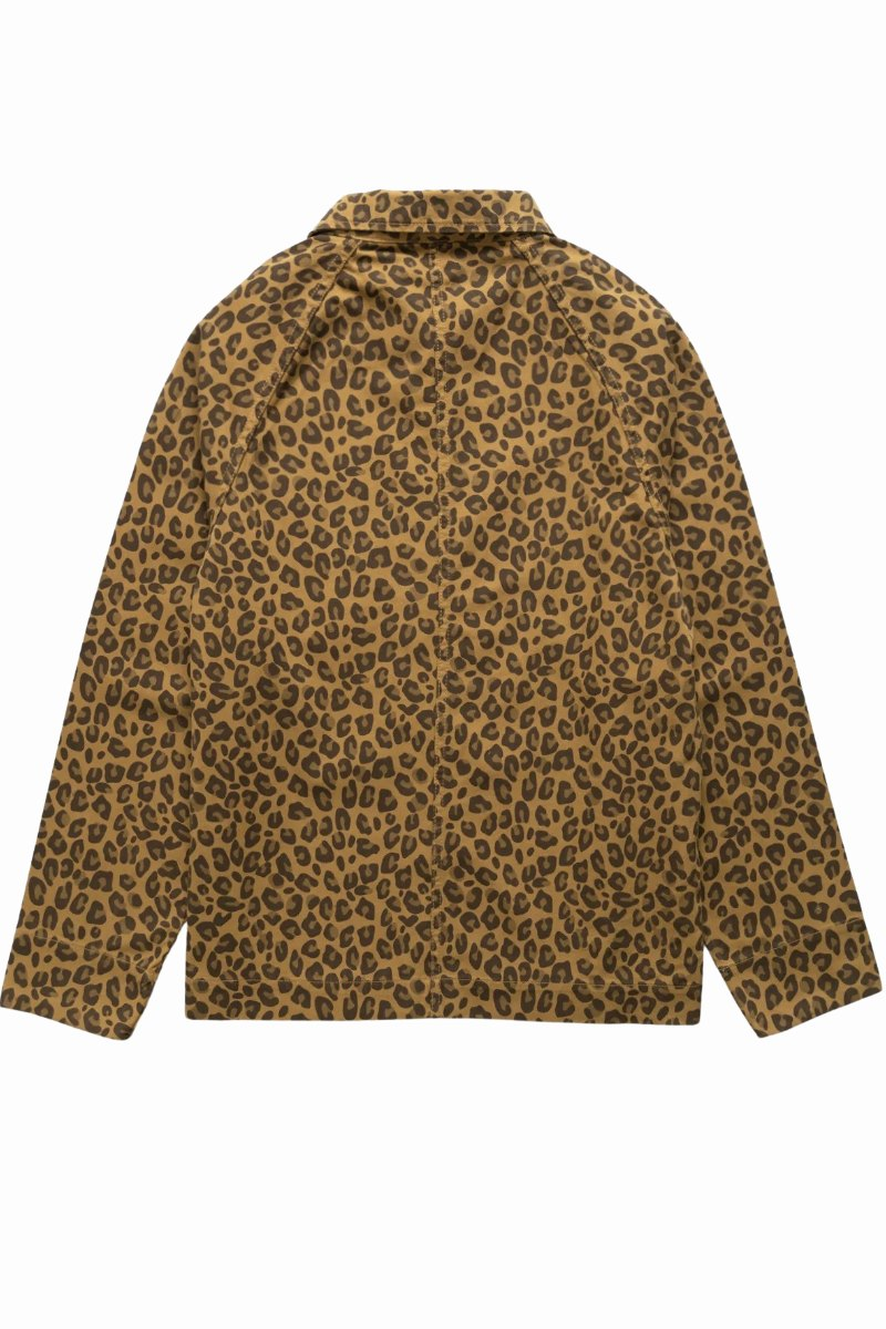 SERVICE WORKS PATTERNED EASY CHEF SHIRT Brown Leopard