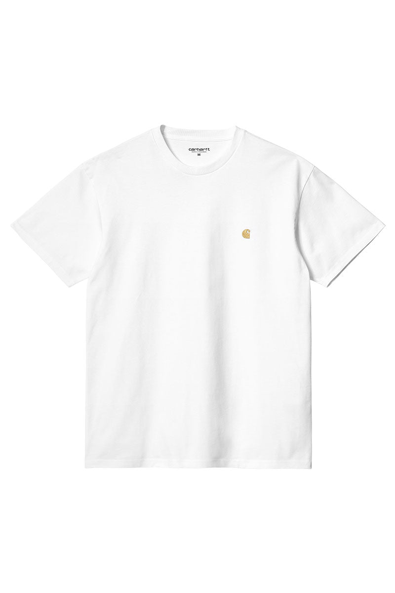 CARHARTT WIP CHASE TEE White / Gold