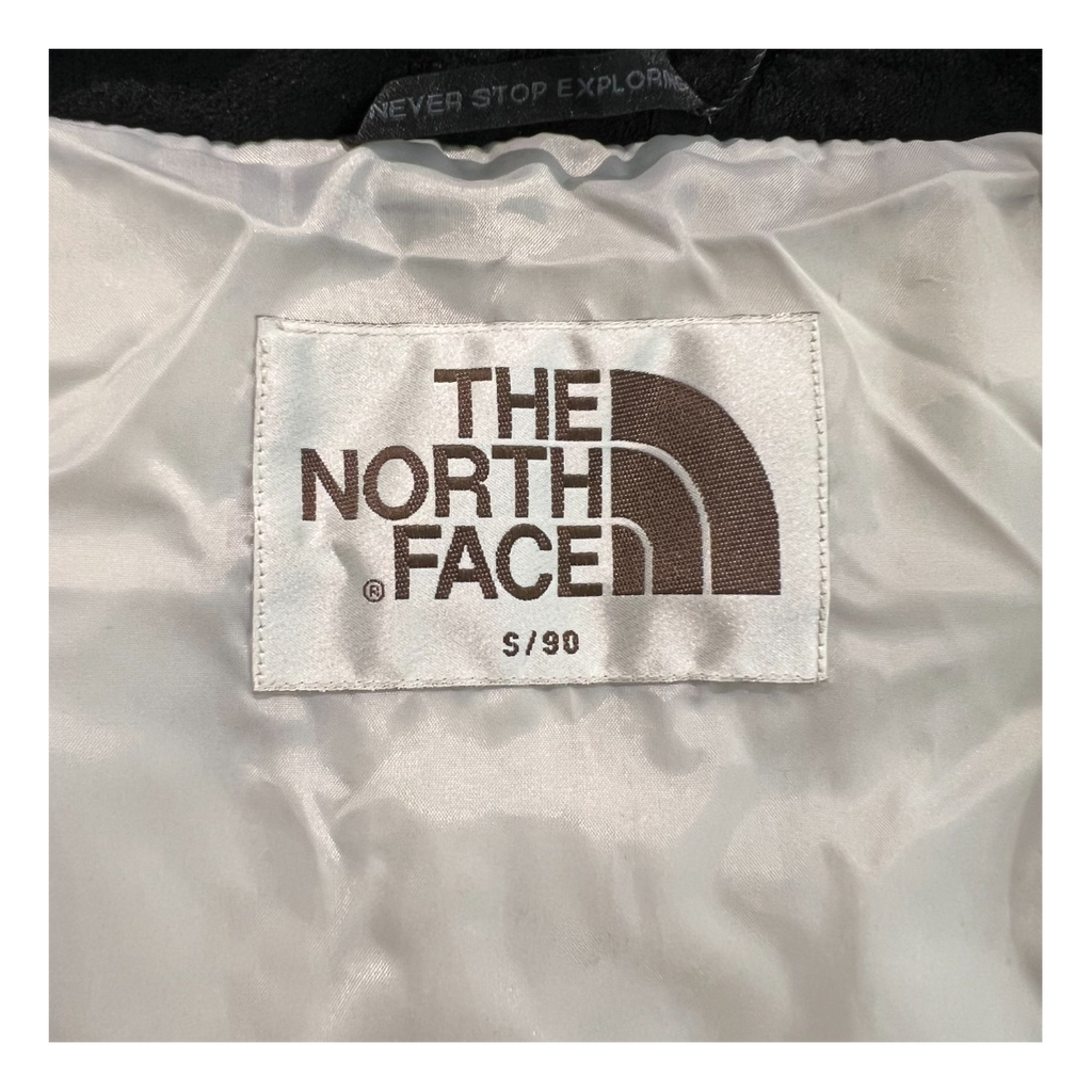 The North Face Color-Block Long Hooded Down Puffer Coat - Grey