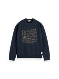 S&S Cross Stitch Artwork Relaxed-Fit Sweatshirt