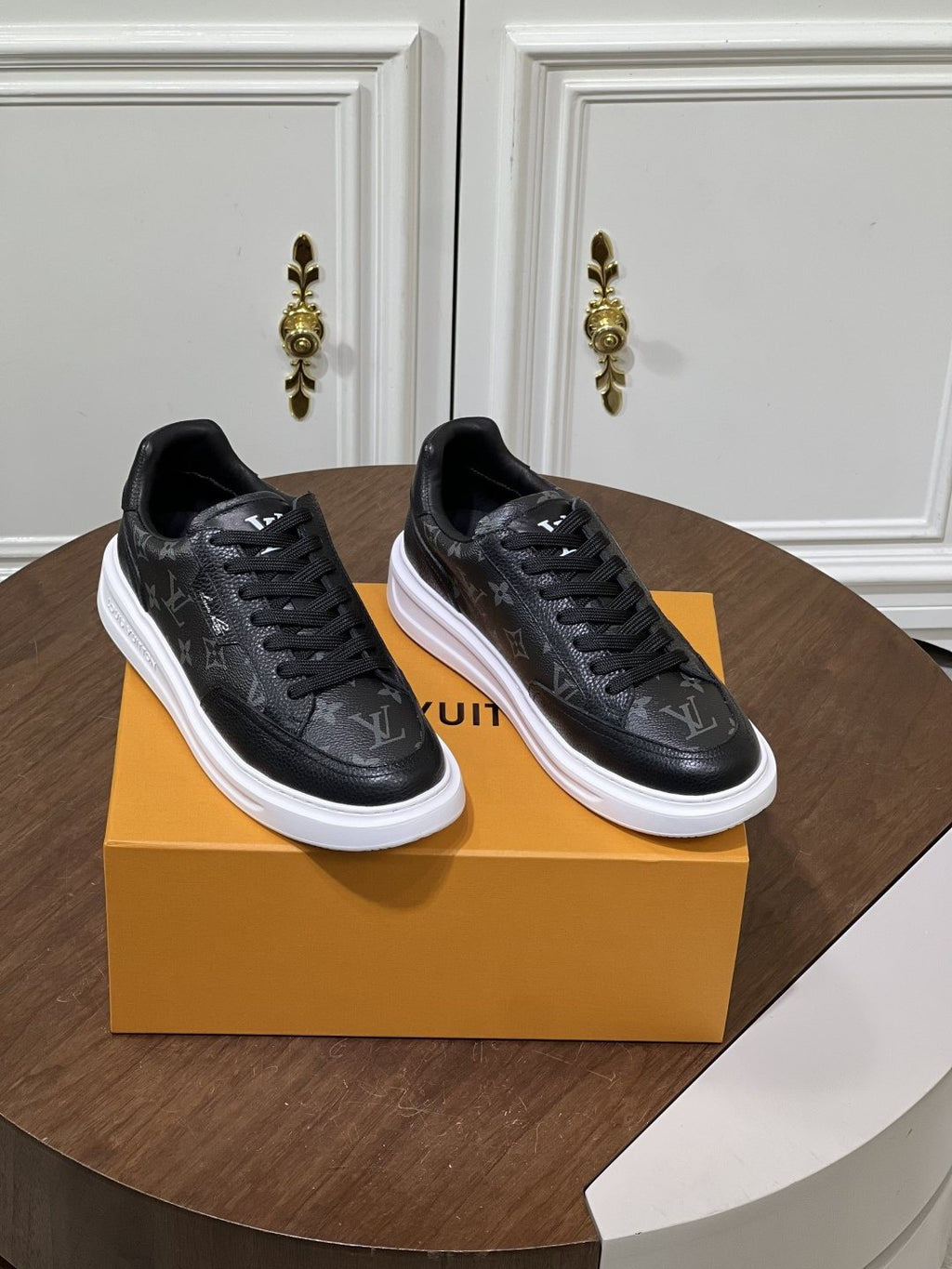 Louis Vuitton Textured Low-Top Sneakers